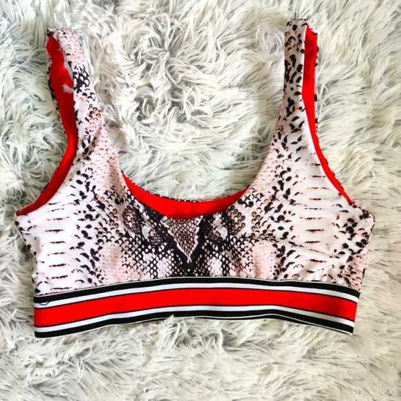 Snakeskin Print Bikini Top - Picture 2 of 5